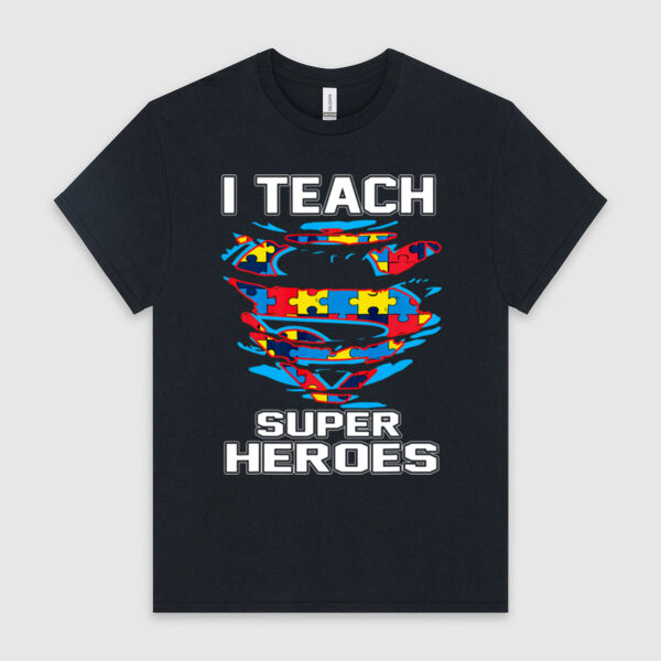 Autism Super Heroes - HeavyCotton™ Tee Thumbnail