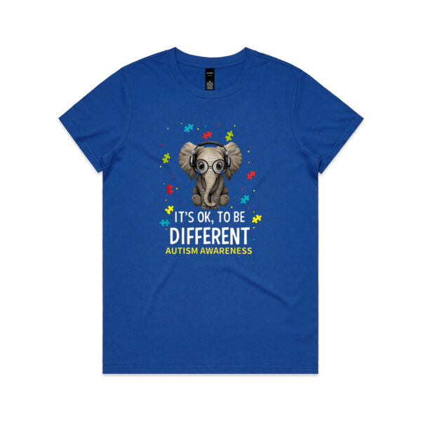 Autism Different is OK 2 - Women's Maple Tee Thumbnail