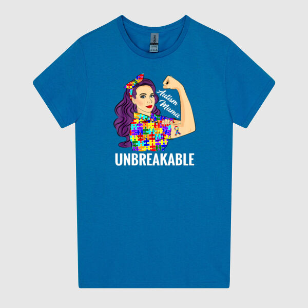Autism Unbreakable - Women's HeavyCotton™ Tee  Thumbnail