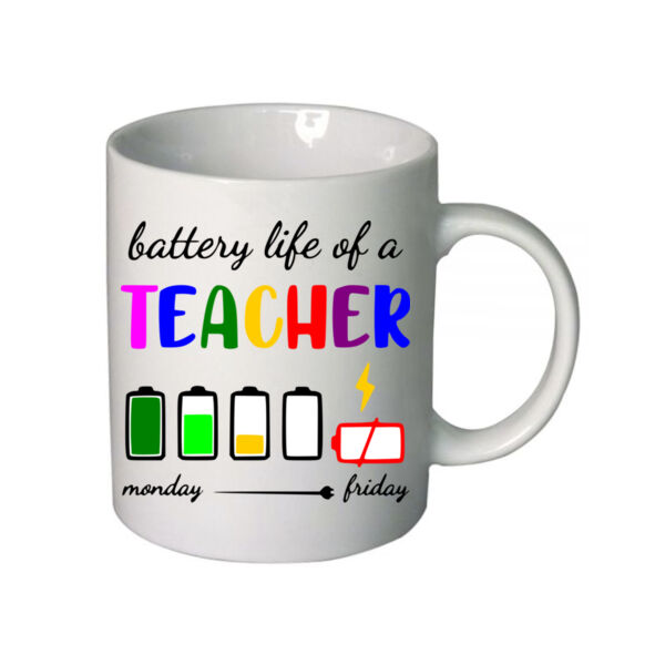 Teacher Battery - Boutique Ceramic Mug Thumbnail