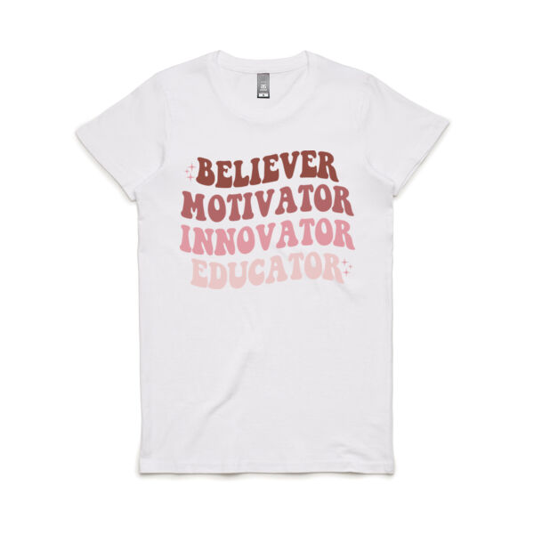 Teacher Motivator - Women's Maple Tee Thumbnail