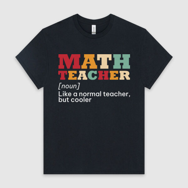 Teacher Math Custom - HeavyCotton™ Tee Thumbnail