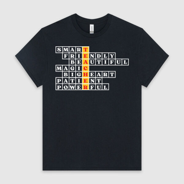 Teacher Crossword Custom - HeavyCotton™ Tee Thumbnail