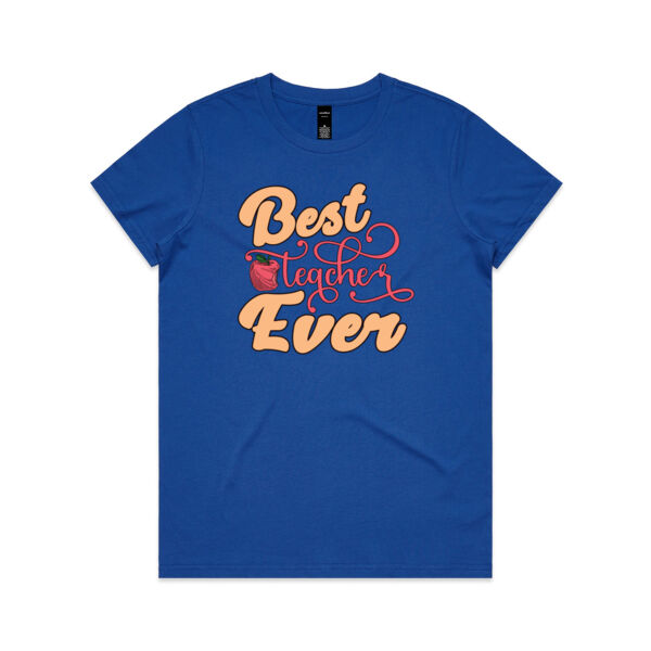 Teacher Best Custom - Women's Maple Tee Thumbnail