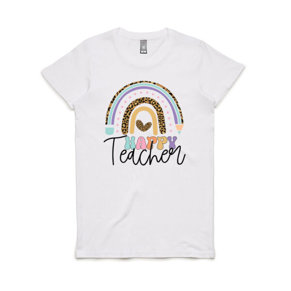 Teacher Happy Custom - Women's Maple Tee Thumbnail