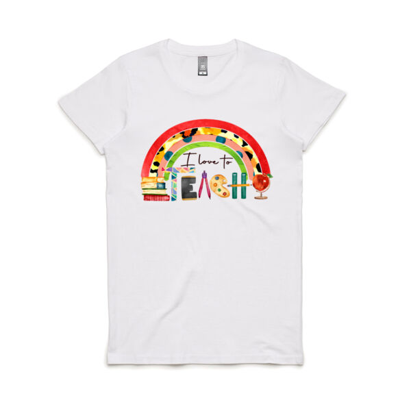 Teacher Love Custom - Women's Maple Tee Thumbnail