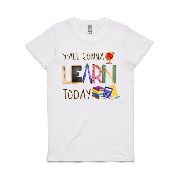 Teacher  Learn Custom - Women's Maple Tee Thumbnail