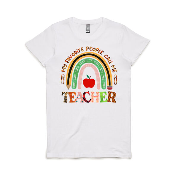 Teacher Favorite Custom - Women's Maple Tee Thumbnail
