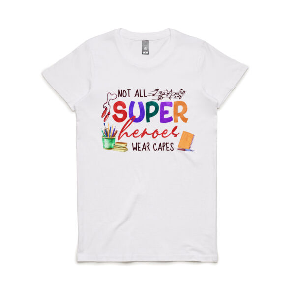 Teacher Heroes Custom - Women's Maple Tee Thumbnail