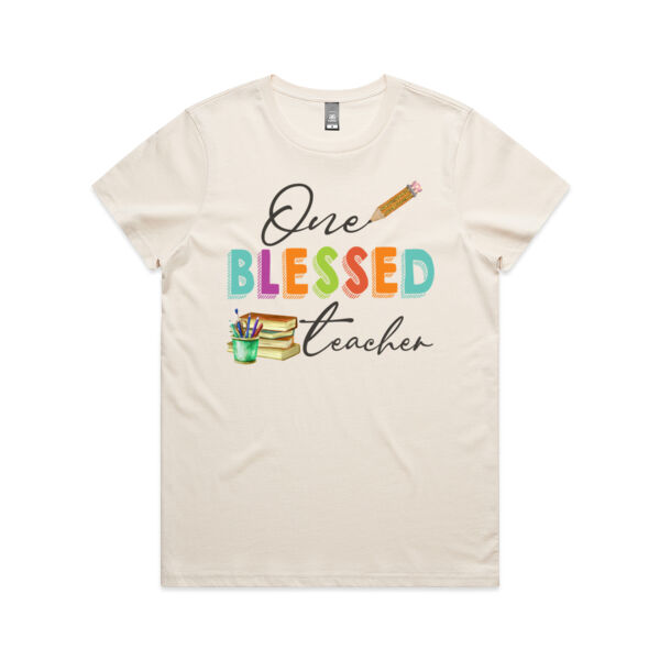 Teacher Blessed Custom - Women's Maple Tee Thumbnail