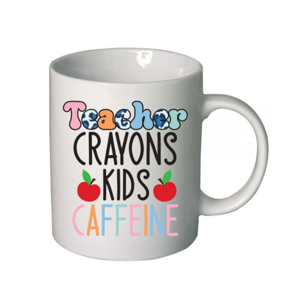 Teacher Crayons  - Boutique Ceramic Mug Thumbnail