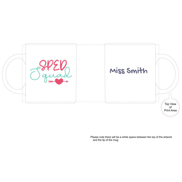 Teacher SPED Squad Custom - Boutique Ceramic Mug Thumbnail