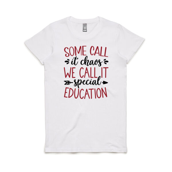 Teacher Special Chaos Custom - Women's Maple Tee Thumbnail