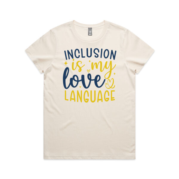 Teacher Inclusion - Women's Maple Tee Thumbnail
