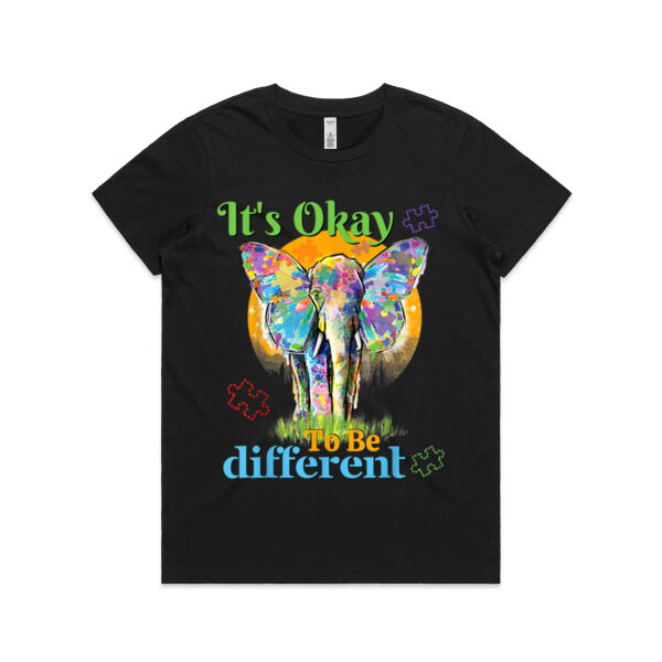 It's Ok to Be Different - Womens Basic Tee Thumbnail