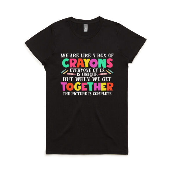 Teacher Crayons - Women's Maple Tee Thumbnail