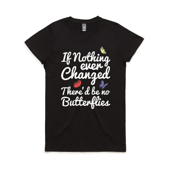 Teacher Butterflies - Women's Maple Tee Thumbnail