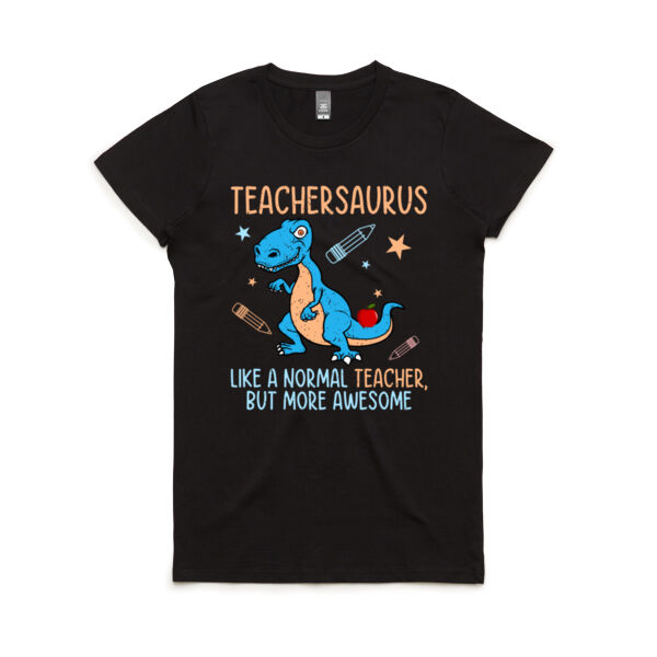 Teachersaurus - Women's Maple Tee Thumbnail