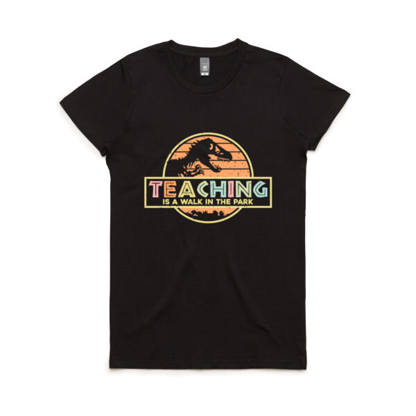 Teaching Jurassic - Women's Maple Tee Thumbnail