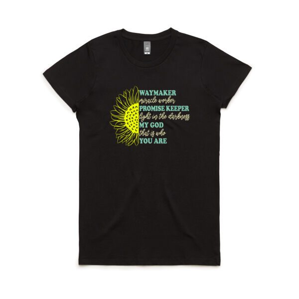 Faith Flower - Women's Maple Tee Thumbnail