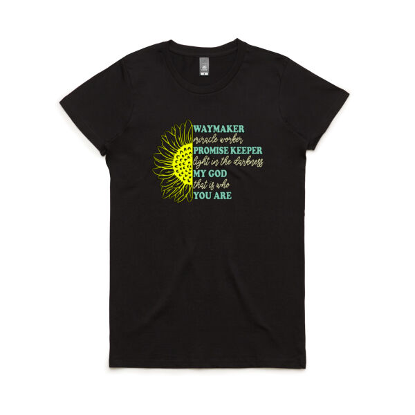 Faith Who You Are - Women's Maple Tee Thumbnail