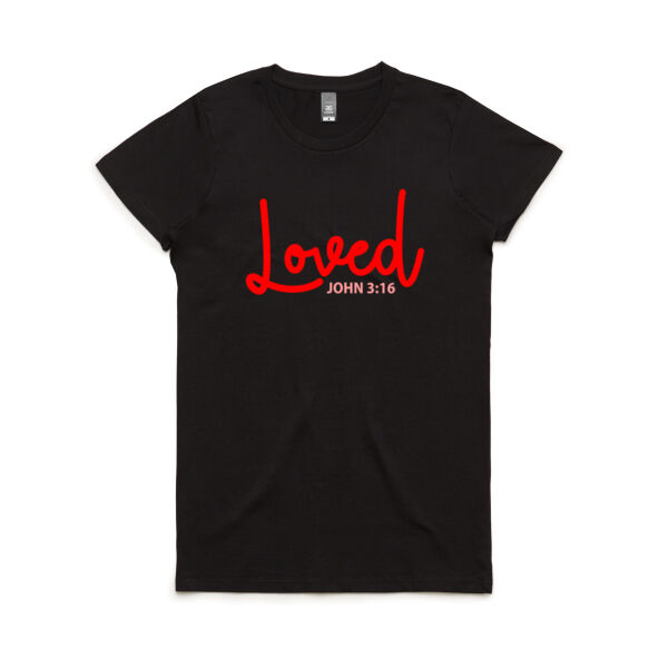 Faith Loved - Women's Maple Tee Thumbnail