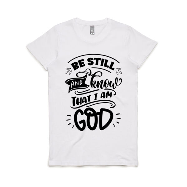 Faith Be  Still - Women's Maple Tee Thumbnail