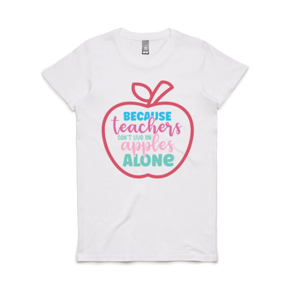 Teacher Apple - Women's Maple Tee Thumbnail