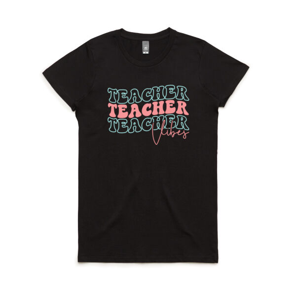 Teacher Vibes - Women's Maple Tee Thumbnail