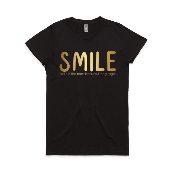 Smile - Women's Maple Tee Thumbnail