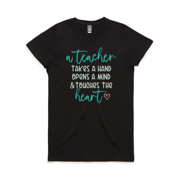 Teacher Heart - Women's Maple Tee Thumbnail