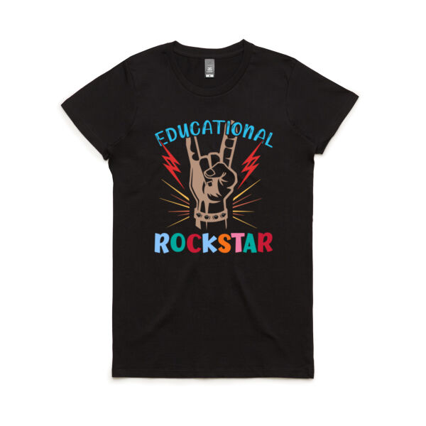 Teacher Riockstar - Women's Maple Tee Thumbnail