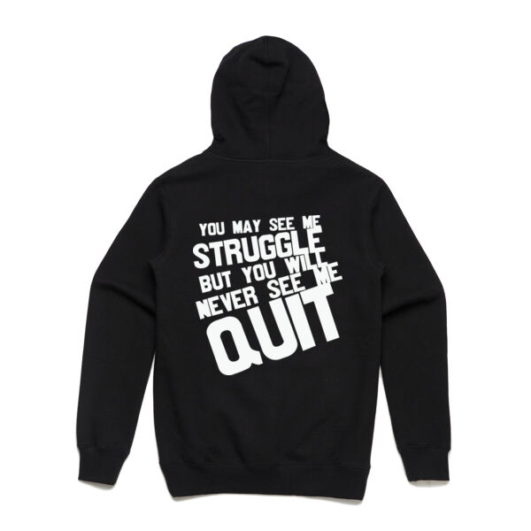 Quit - Stencil Unisex Hood Thumbnail