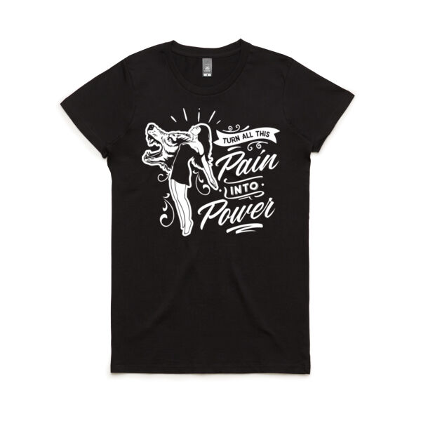 Pain into Power - Women's Maple Tee Thumbnail