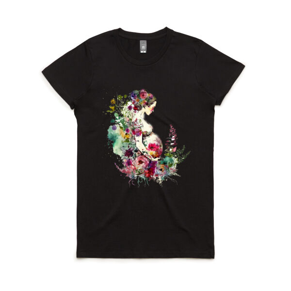 Pregnant Lady Candice - Women's Maple Tee Thumbnail