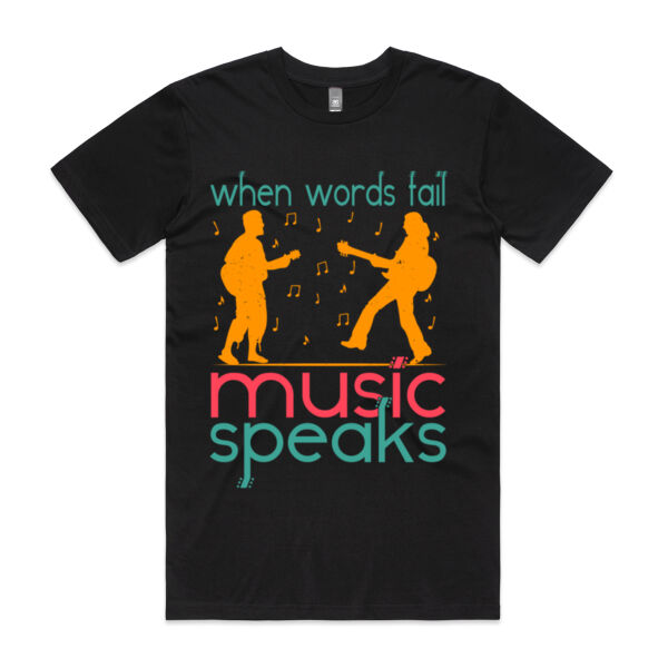 Music Speaks - Mens Staple Tee Thumbnail