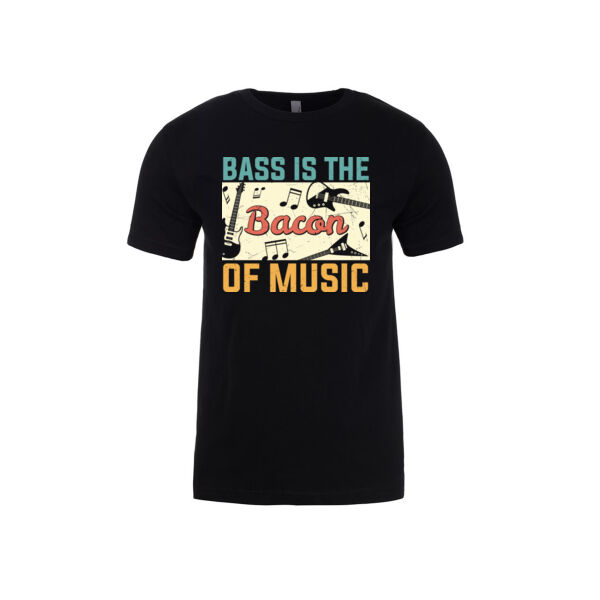 Music Bacon - Mens Fitted Cotton Tee Thumbnail
