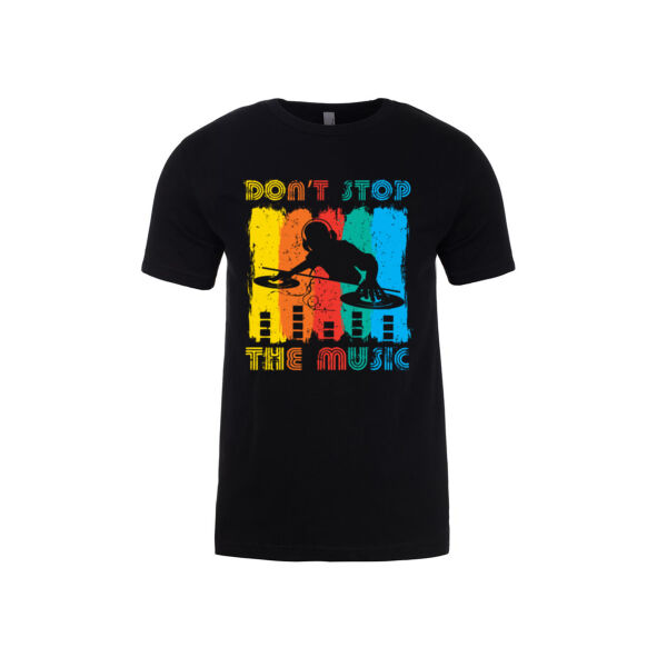 Music Don't Stop - Mens Fitted Cotton Tee Thumbnail
