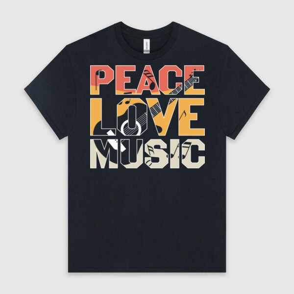 Music Peace - HeavyCotton™ Tee Thumbnail