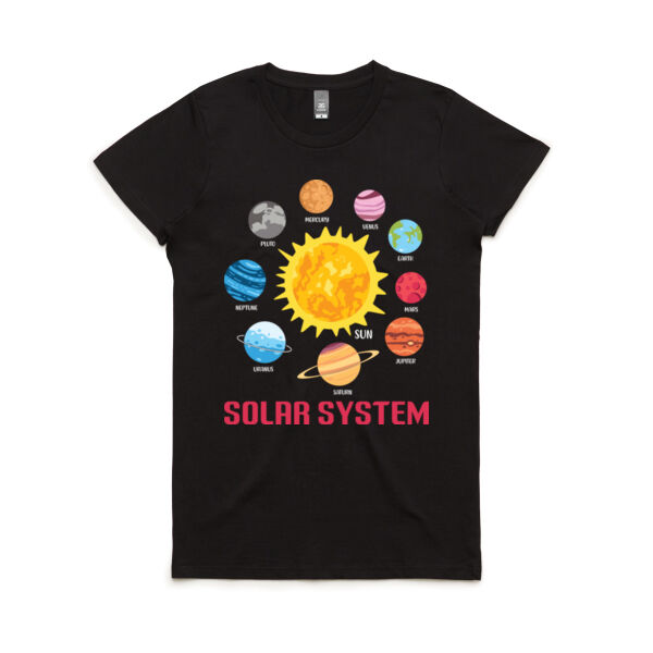 Science Solar System - Women's Maple Tee Thumbnail