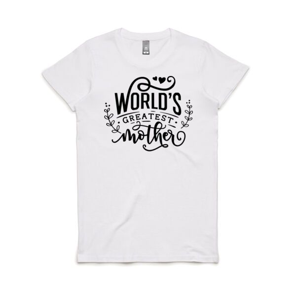 Greatest Mother - Women's Maple Tee Thumbnail