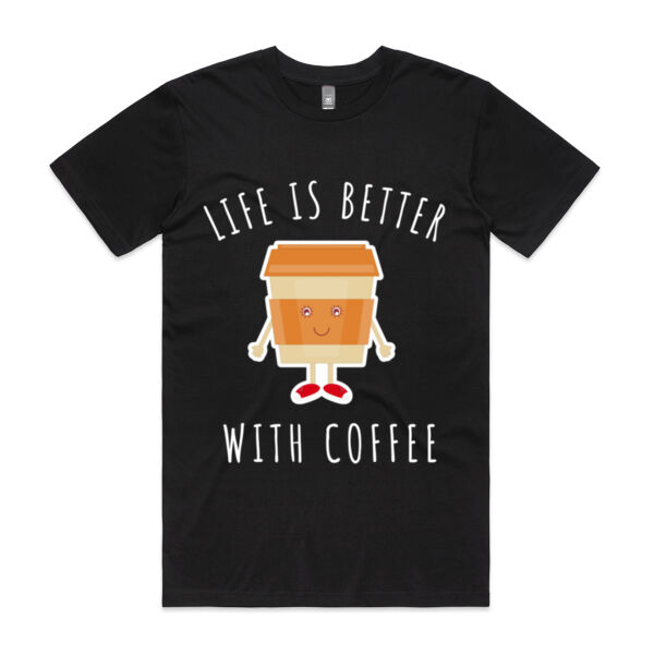 Life is Better with Coffee - Mens Staple Tee Thumbnail