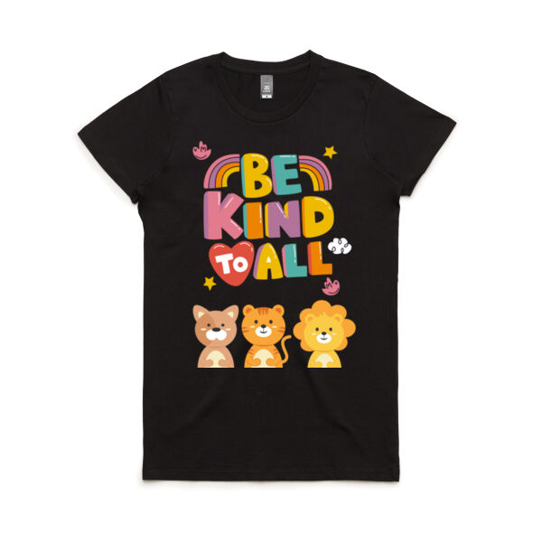 Be Kind to All - Women's Maple Tee Thumbnail